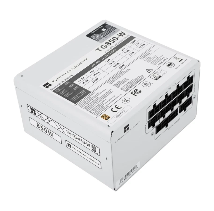 Thermalright TG (modular) White - power supply - 850 Watt - 120 mm - 80 Plus Gold certificate