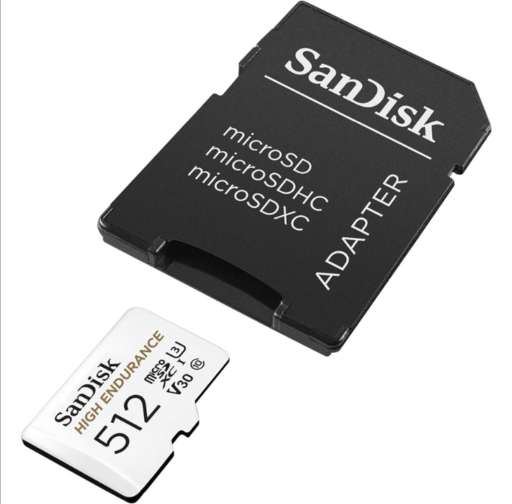 SanDisk High Endurance microSD/SD - 100MB/s - 512GB