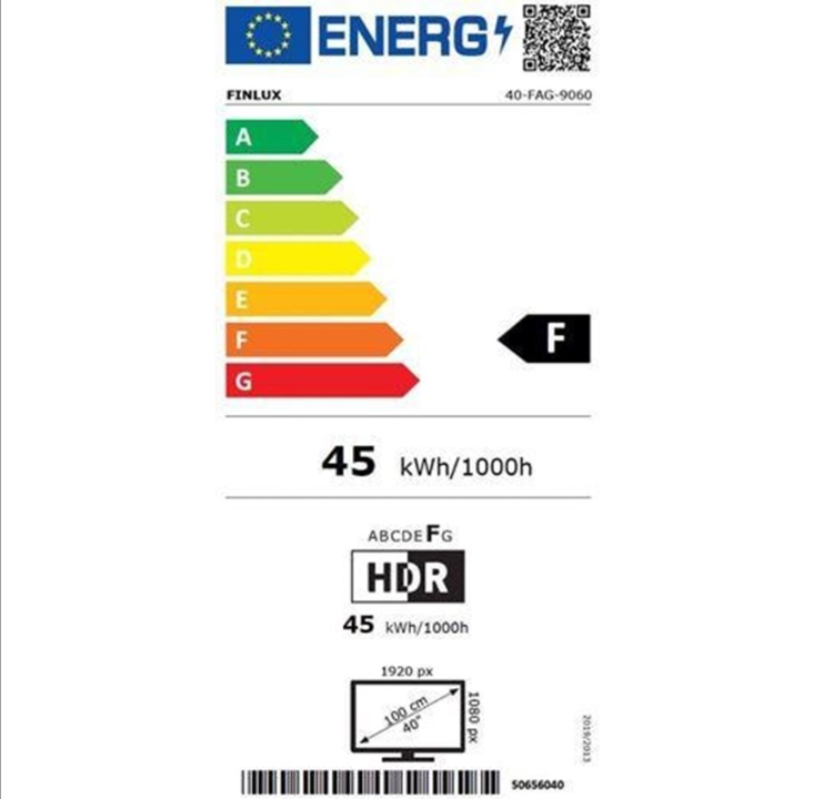 FINLUX 40 英寸电视 40FAG9060 LED 1080p（全高清）