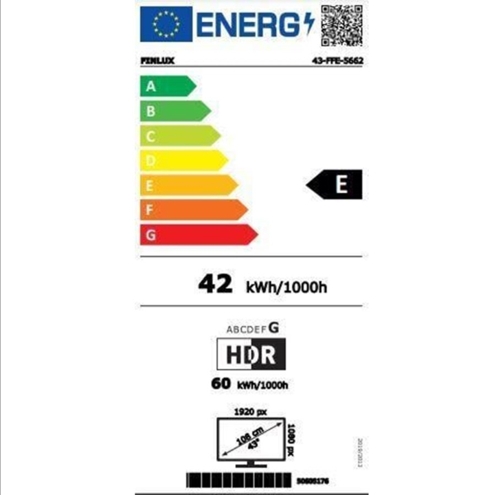 FINLUX 43 英寸电视 43FFE5662 LED 1080p（全高清）