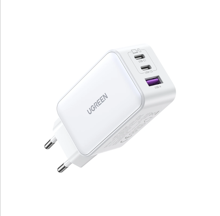 UGREEN Nexode USB-A+2*USB-C 65W - White