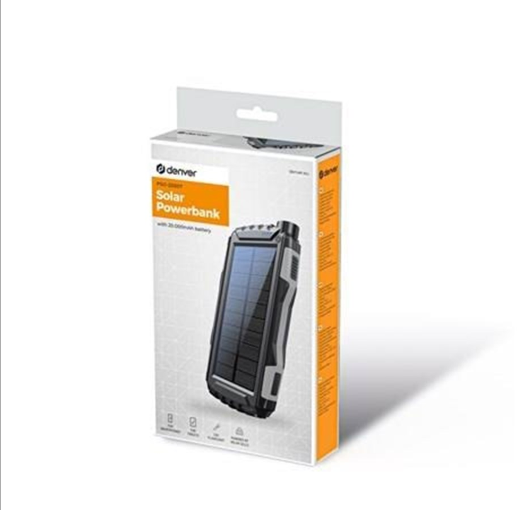 DENVER PSO-20007 PowerBank - Grey - 20000 Ah