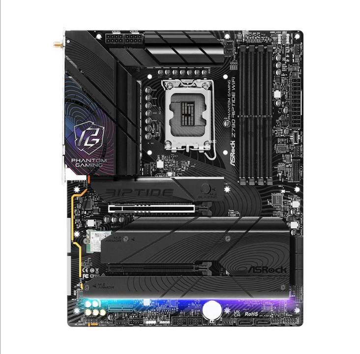 ASRock Z790 RIPTIDE WIFI Motherboard - Intel Z790 - Intel LGA1700 socket - DDR5 RAM - ATX