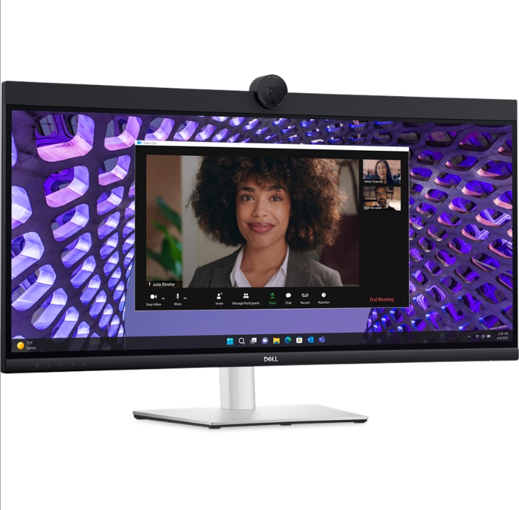 34" Dell P3424WEB - 3440x1440(WQHD) - IPS - 90W USB-C HUB - Curved - 5 ms - Screen