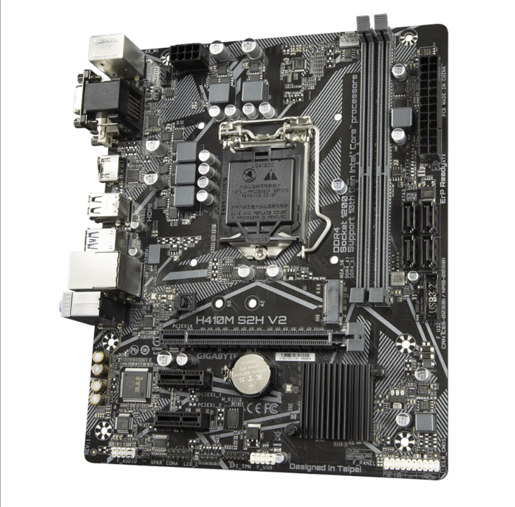 GIGABYTE H410M S2H V2 Motherboard - Intel H470 - Intel LGA1200 socket - DDR4 RAM - Micro-ATX