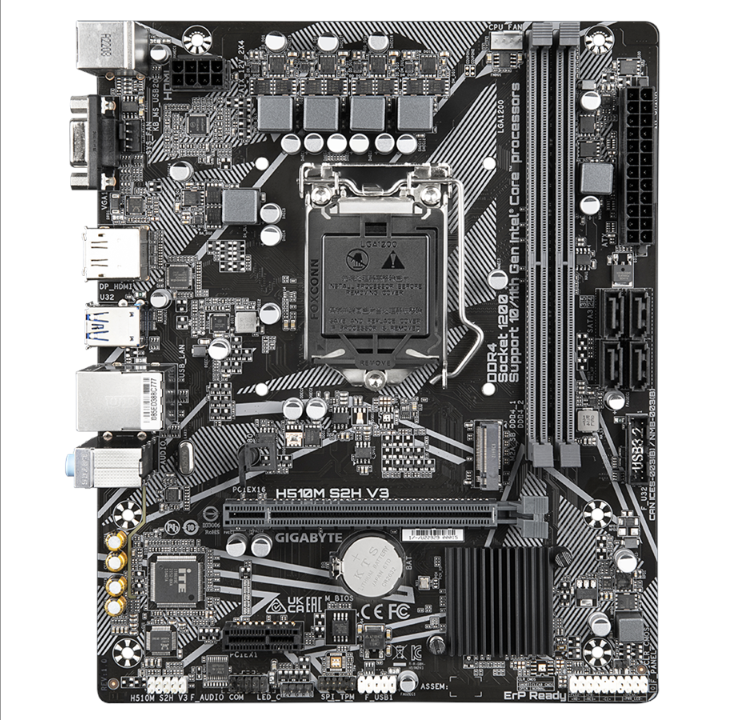 技嘉 H510M S2H V3 主板 - Intel H510 - Intel LGA1700 插槽 - DDR4 内存 - Micro-ATX