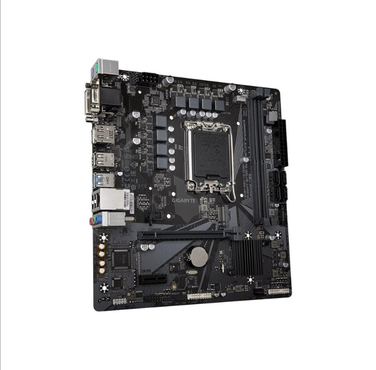 اللوحة الأم GIGABYTE H610M S2H V2 DDR4 - Intel H610 - مقبس Intel LGA1700 - ذاكرة الوصول العشوائي DDR4 - Micro-ATX