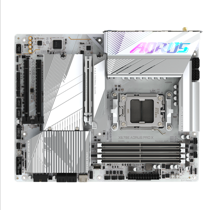 GIGABYTE X670E AORUS PRO X Motherboard - AMD X670E - AMD AM5 socket - DDR5 RAM - ATX