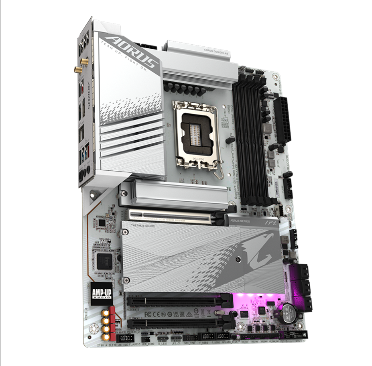 GIGABYTE Z790 AORUS ELITE AX ICE Motherboard - Intel Z790 - Intel LGA1700 socket - DDR5 RAM - ATX