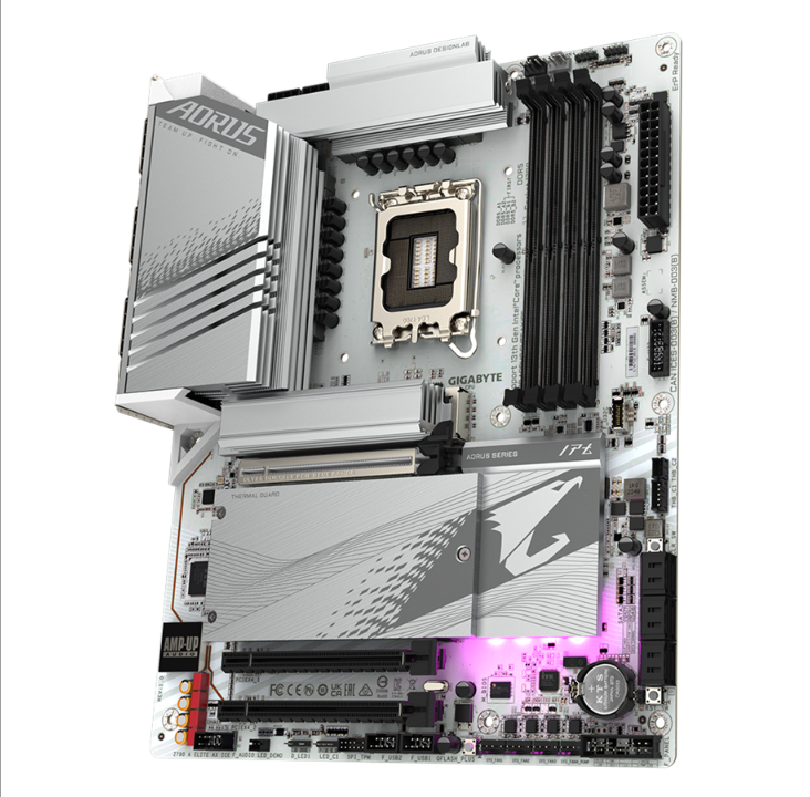 GIGABYTE Z790 AORUS ELITE AX ICE Motherboard - Intel Z790 - Intel LGA1700 socket - DDR5 RAM - ATX