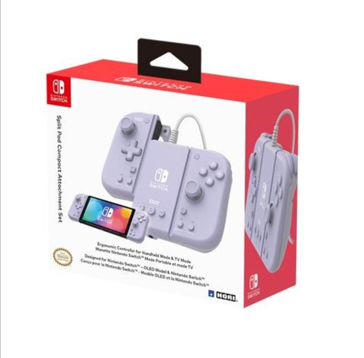 HORI Split Pad Compact Attachment Set (Lavender) - Gamepad - Nintendo Switch