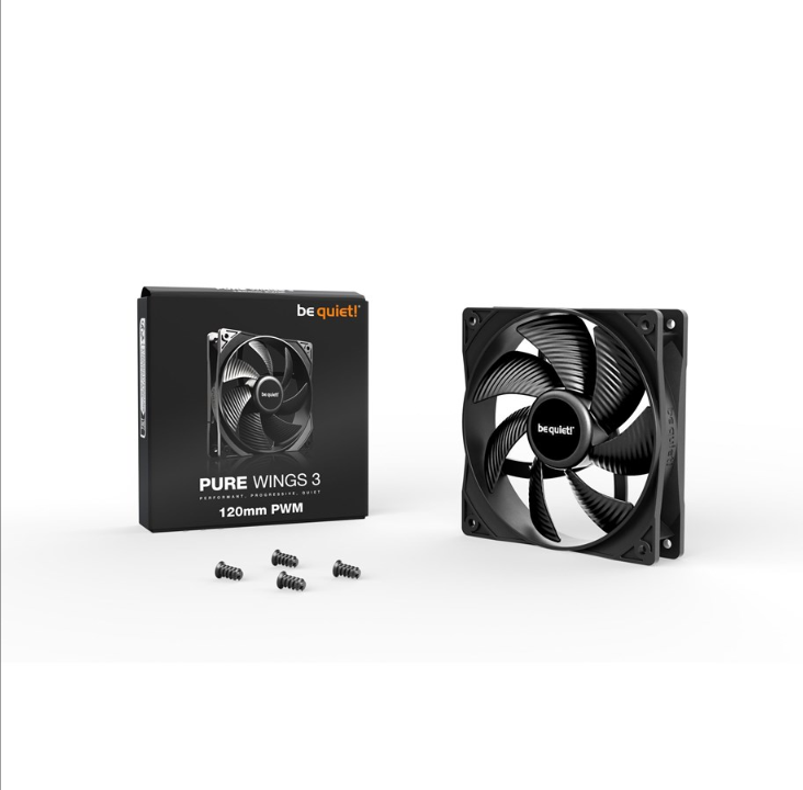 be quiet! Pure Wings 3 120mm PWM - Chassis fan - 120mm - Black - 26 dBA