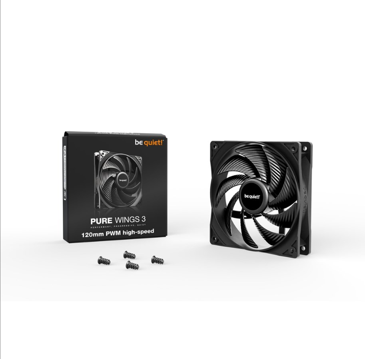 be quiet! Pure Wings 3 120mm PWM high-speed - Chassis fan - 120mm - Black - 31 dBA