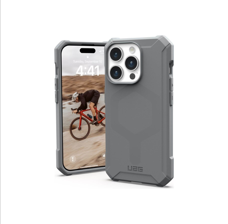 UAG Essential Armor Series Rugged Case for Apple iPhone 15 Pro [6.1-inch] - Essential Armor Silver