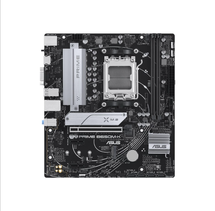 华硕 PRIME B650M-K 主板 - AMD B650 - AMD AM5 插槽 - DDR5 RAM - Micro-ATX