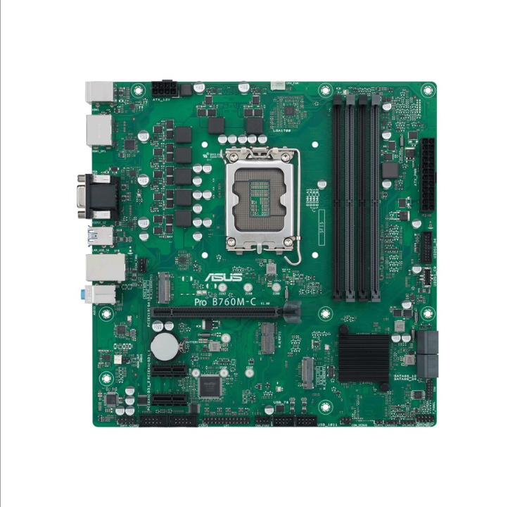 ASUS B760M-C-CSM Motherboard - Intel B760 - Intel LGA1700 socket - DDR5 RAM - Micro-ATX