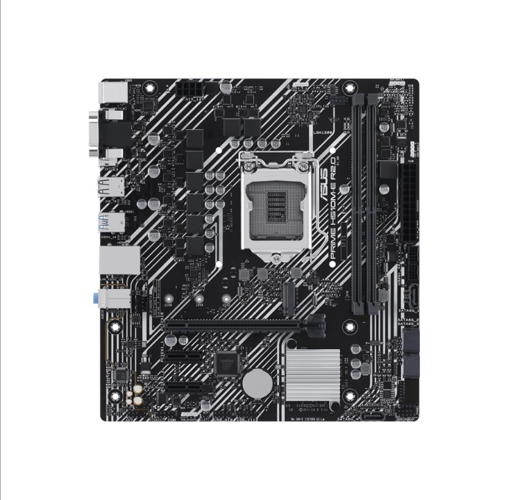 اللوحة الأم ASUS PRIME H510M-E R2.0 - Intel H470 - مقبس Intel LGA1200 - ذاكرة الوصول العشوائي DDR4 - Micro-ATX