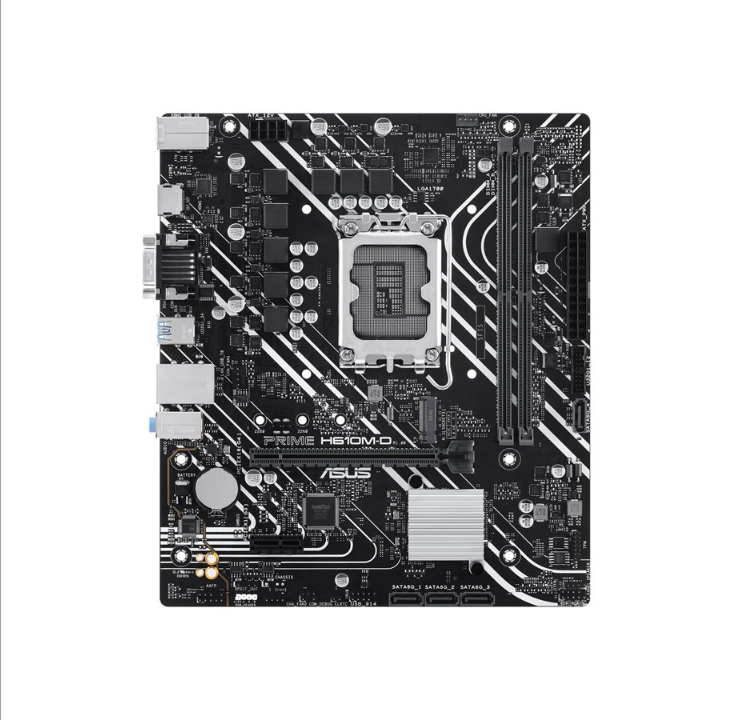 اللوحة الأم ASUS PRIME H610M-D - Intel H610 - مقبس Intel LGA1700 - ذاكرة الوصول العشوائي DDR5 - Micro-ATX