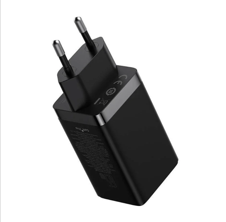 倍思 GaN5 Pro 2xUSB-C + USB 65W（黑色）