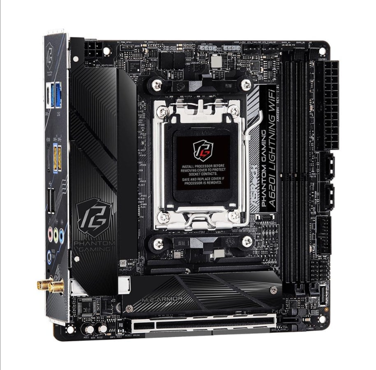 ASRock A620I LIGHTNING WIFI Motherboard - AMD A620 - AMD AM5 socket - DDR5 RAM - Mini-ITX