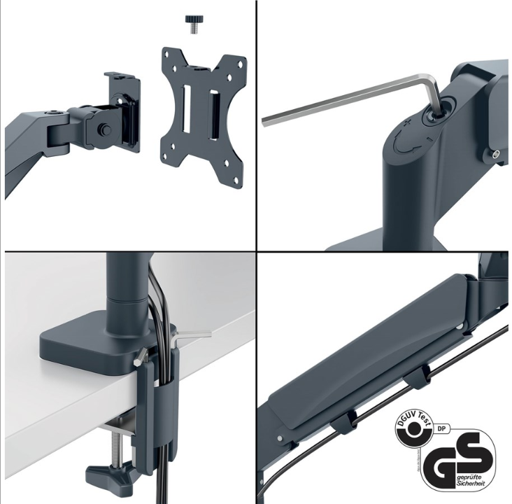 Leitz Ergo Space Saving Single Monitor Arm - Screen