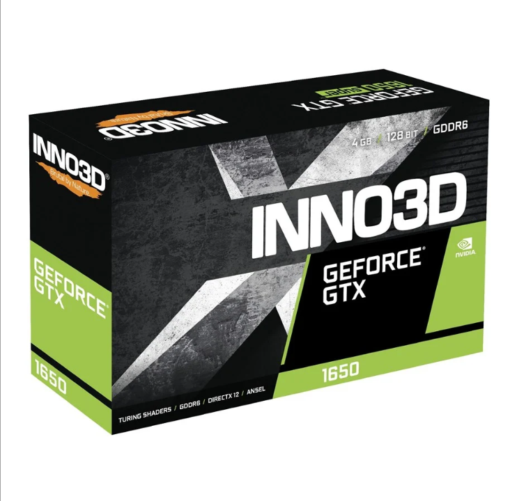 Inno3D GeForce GTX 1650 Twin X2 OC V3 - ذاكرة الوصول العشوائي GDDR6 سعة 4 جيجابايت - بطاقة الرسومات