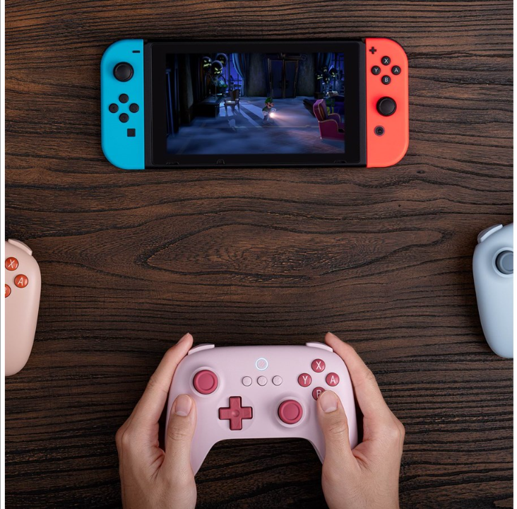 8BitDo Ultimate C بلوتوث - وردي - لوحة ألعاب - نينتندو سويتش