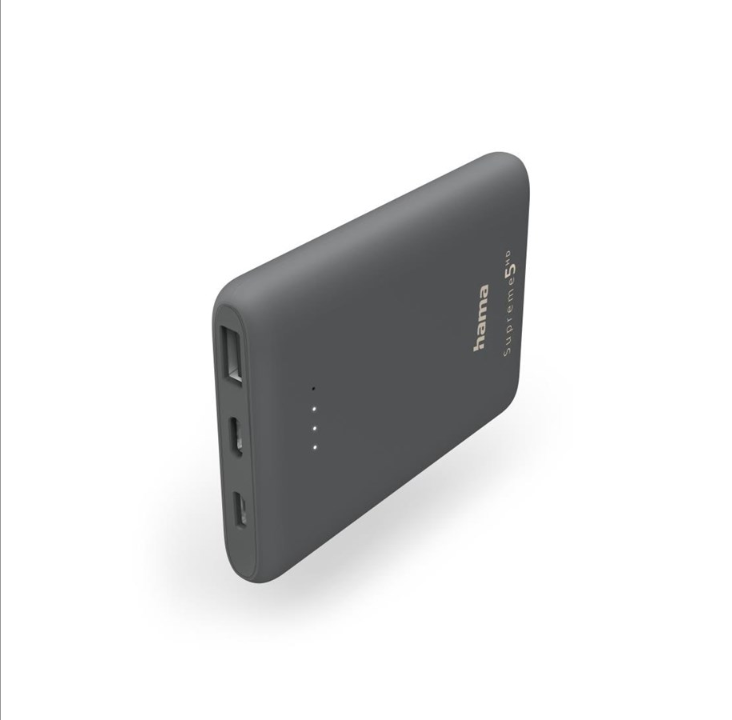 Hama Supreme 5HD PowerBank - Svart - 5000 mAh