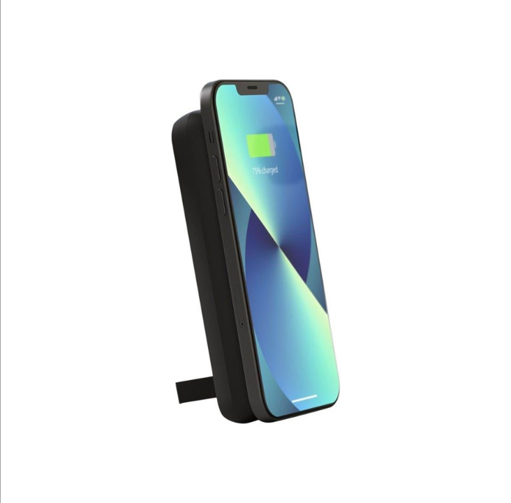 ZENS Magnetic Qi Powerbank One Side Qi PowerBank - Svart - 10000 mAh