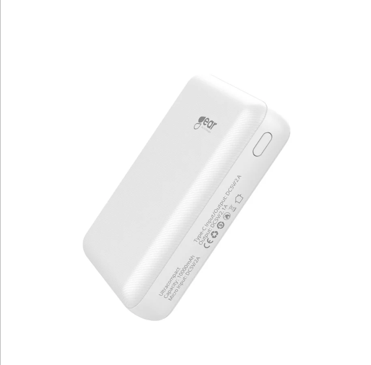 GEAR Ultracompact PowerBank - Vit - 10000 mAh *DEMO*