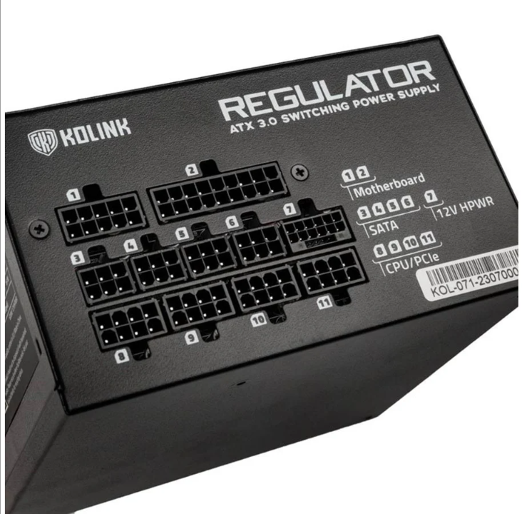 Kolink Regulator 750W ATX 3.0 power supply - 750 Watt - 120 mm - 80 Plus Gold certificate