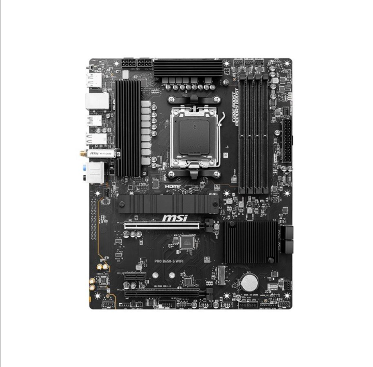 MSI PRO B650-S WIFI - motherboard - ATX - Socket AM5 - AMD B650 Motherboard - AMD B650 - AMD AM5 socket - DDR5 RAM - ATX