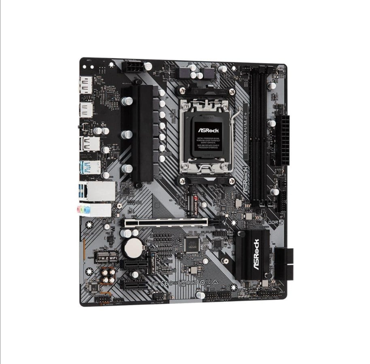 ASRock B650M-H/M.2+ - motherboard - micro ATX - Socket AM5 - AMD B650 Motherboard - AMD B650 - AMD AM5 socket - DDR5 RAM - Micro-ATX