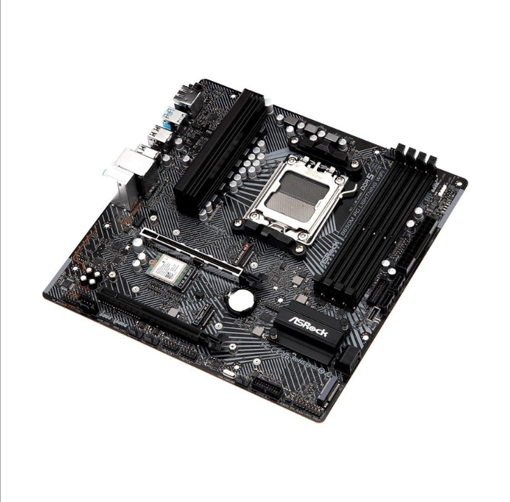 ASRock B650M PG Lightning WiFi - motherboard - micro ATX - Socket AM5 - AMD B650 Motherboard - AMD B650 - AMD AM5 socket - DDR5 RAM - Micro-ATX