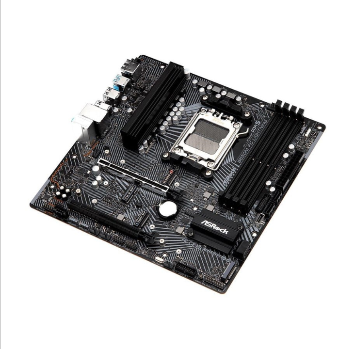 ASRock B650M PG Lightning - motherboard - micro ATX - Socket AM5 - AMD B650 Motherboard - AMD B650 - AMD AM5 socket - DDR5 RAM - Micro-ATX