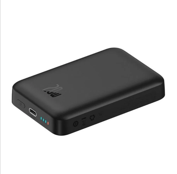 倍思 磁性迷你 10000mAh 20W MagSafe（黑色）移动电源 - Svart - 10000 mAh