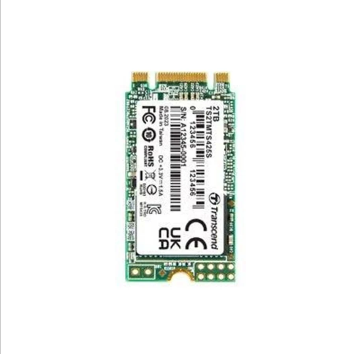 Transcend MTS425S SSD - 2 تيرابايت - M.2 2242 - SATA-600