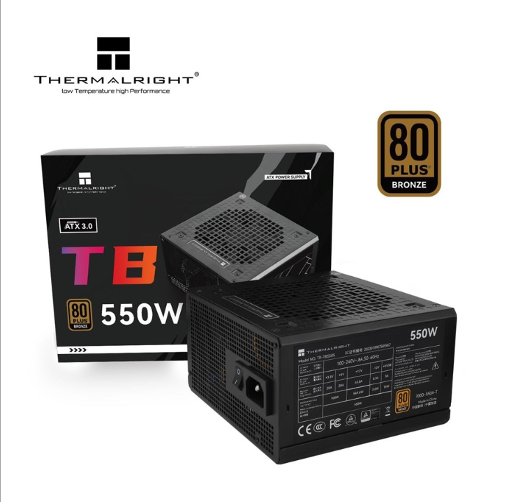 Thermalright TB S - مزود طاقة - 550 وات - 140 ملم - شهادة 80 بلس البرونزية