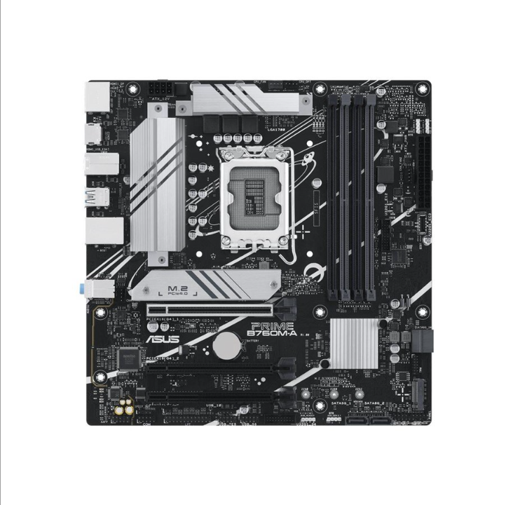 اللوحة الأم ASUS PRIME B760M-A-CSM - Intel B760 - مقبس Intel LGA1700 - ذاكرة الوصول العشوائي DDR5 - Micro-ATX