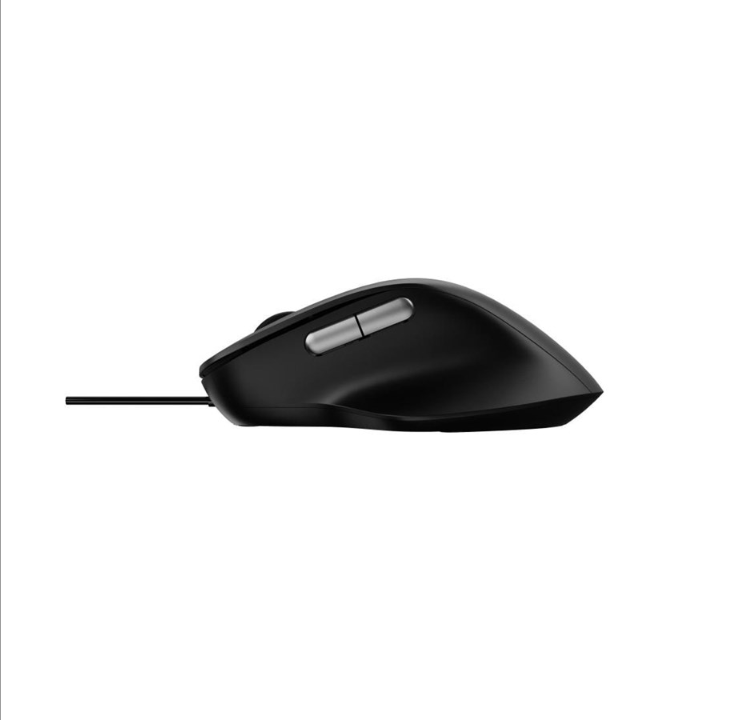 RAPOO Mouse N500 USB Wired Silent Optical Black - Mouse - 6 buttons - Black