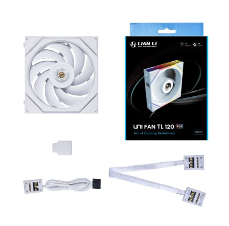 Lian Li UNI FAN TL 120 - Chassis fan - 120mm - White with RGB light - 33 dBA