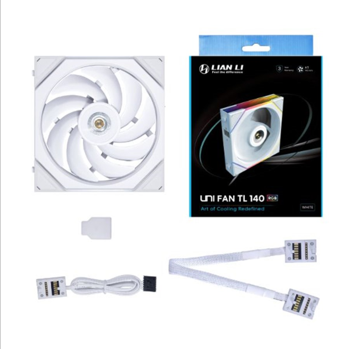 Lian Li UNI FAN TL 140 - Chassis fan - 140mm - White with RGB light - 29 dBA