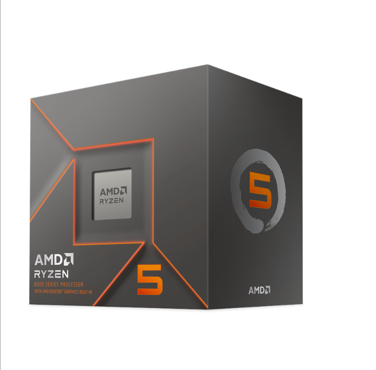 AMD Ryzen 5 8500G Wraith Stealth CPU - 6 cores - 3.7 GHz - AMD AM5 - AMD Boxed (PIB - with cooler)