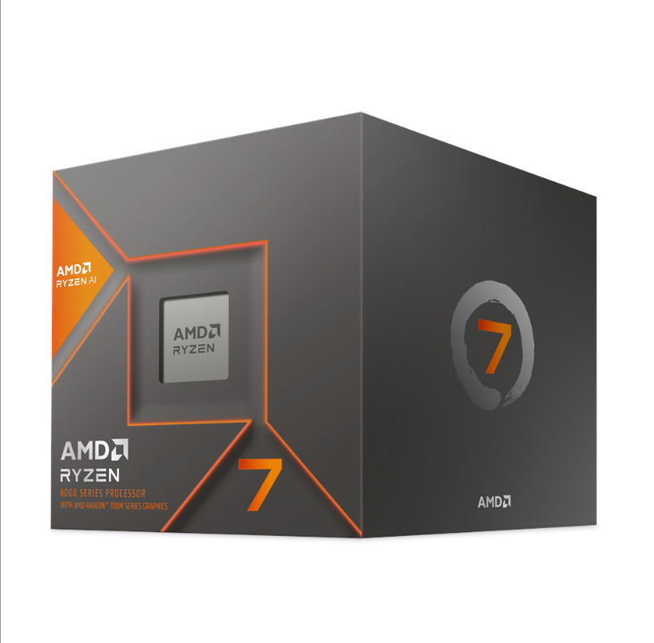 AMD Ryzen 7 8700G Wraith Spire CPU - 8 cores - 4.2 GHz - AMD AM5 - AMD Boxed (PIB - with cooler)