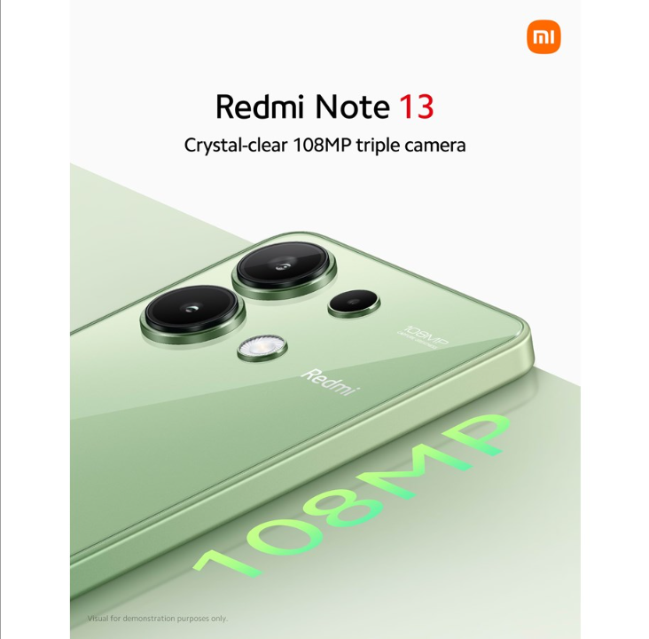 هاتف Xiaomi Redmi Note 13 بسعة 128 جيجابايت/6 جيجابايت - أسود منتصف الليل