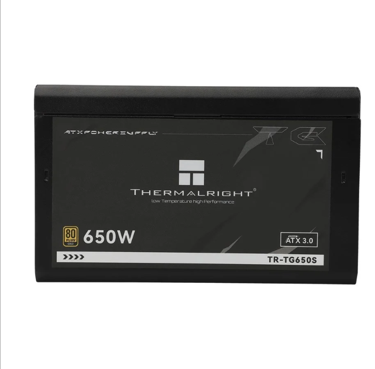 Thermalright TG S (Non-modular) Black - power supply - 650 Watt - 120 mm - 80 Plus Gold certificate