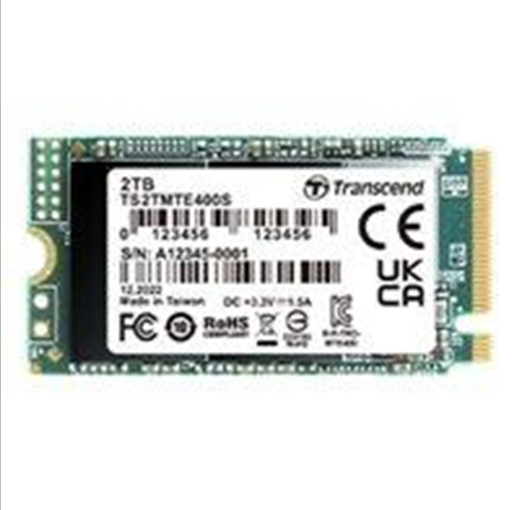 Transcend TS2TMTE400S - SSD - 2 تيرابايت - PCIe 3.0 x4 (NVMe)