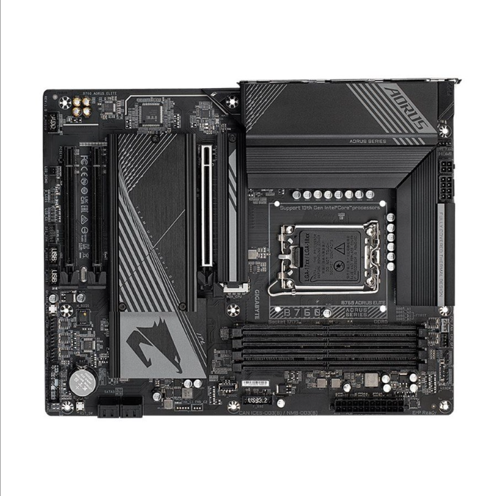 GIGABYTE AORUS B760 ELITE Motherboard - Intel B760 - Intel LGA1700 socket - DDR5 RAM - ATX