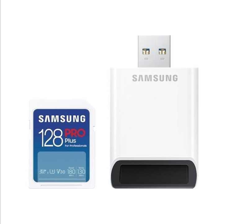 Samsung PRO Plus MB-SD128SB - flash memory card - 128 GB - SDXC UHS-I