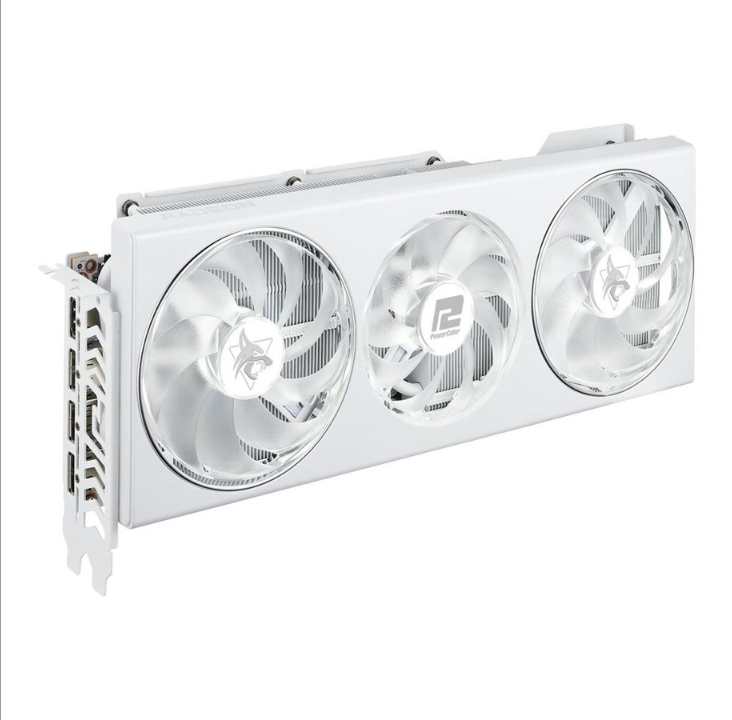 PowerColor Radeon RX 7800 XT Spectral White Edition - ذاكرة الوصول العشوائي GDDR6 بسعة 16 جيجابايت - بطاقة الرسومات